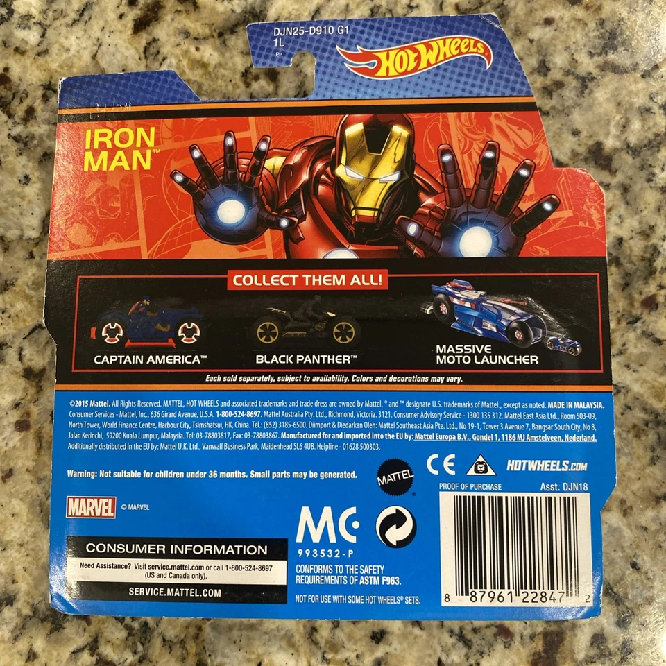 Motocicleta Iron Man 2015 Hot Wheels Foto 2 de 4
