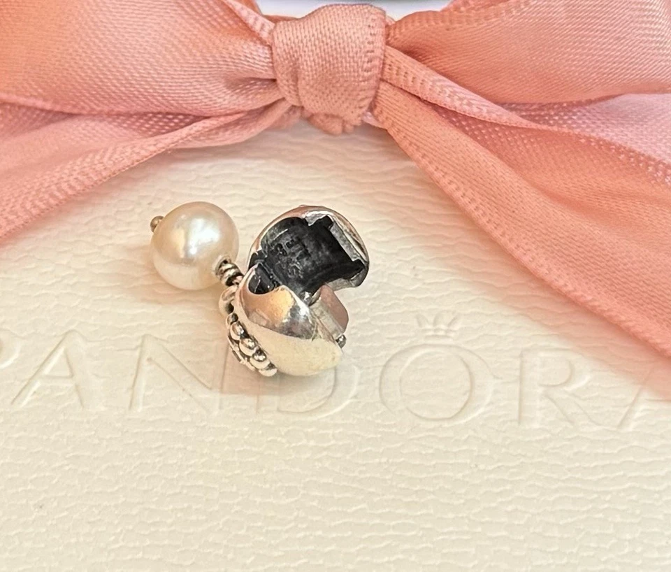 Original Pandora Clip „Perle der Weisheit“ Rarität silber 925 #790873P - Bild 4 von 4