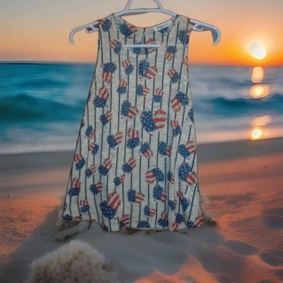 GINGER G USA WOMANS TANK TOP SHIRT SIZE SMALL IN PRETTY GOOD CONDITION