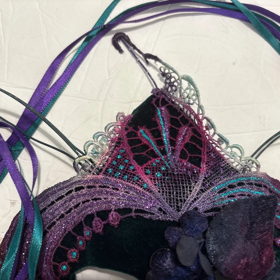 2 бархатные маски от Judith Rauchfuss Carnival Cirque Du Soleil Mardi Gras - Изображение 3 из 4