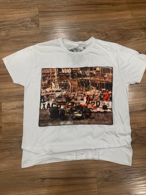 Bastille Rive Droite Monaco F1 Graphic T Shirt Made In Italy Men s XL White