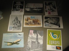 lot 9 cartes 1er jour 1973