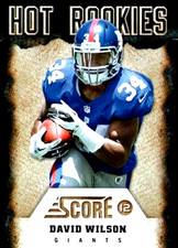 2012 Score HOT ROOKIES #11 David Wilson RC New York Giants