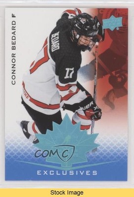 2021 Upper Deck Team Canada Juniors Blue Connor Bedard #76 READ uk2