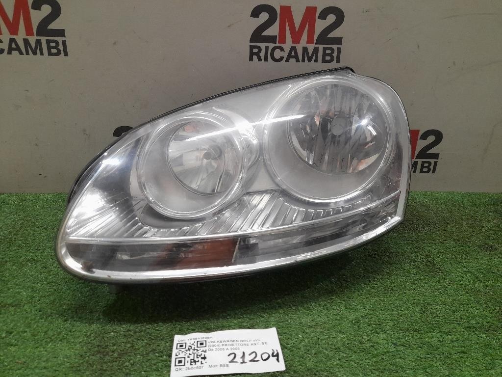 FARO ANTERIORE SINISTRO PER VOLKSWAGEN Golf 5 Berlina 1K6941029P BSE (03>08)