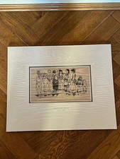 Heinrich Zille Lithographie Kindergruppe Berliner Szene Kunstmappe