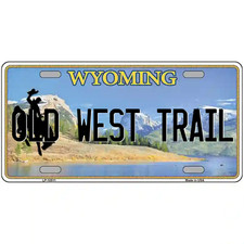 Old West Trail Wyoming Metal Sign