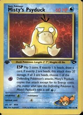 Misty's Psyduck 1st Ed 90/132 Common WOTC Gym Challenge Pokemon