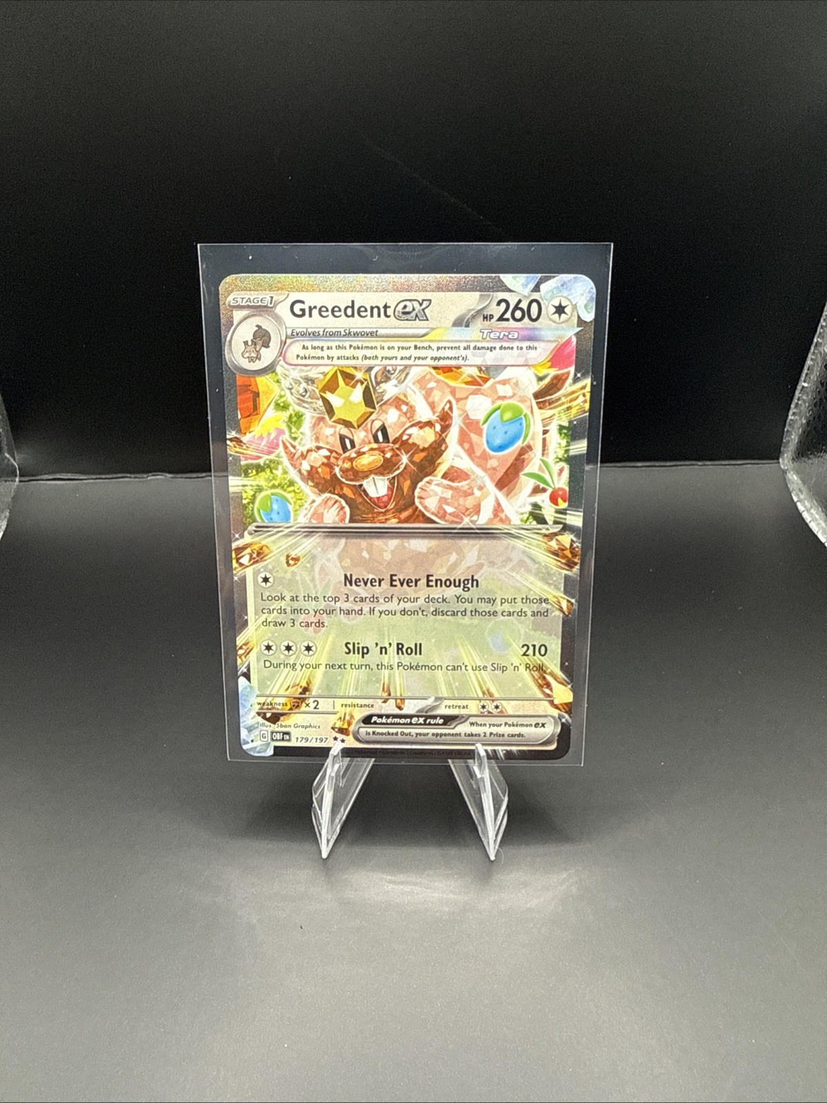 Pokémon TCG, Greedent Ex 179/197 - Obsidian Flames