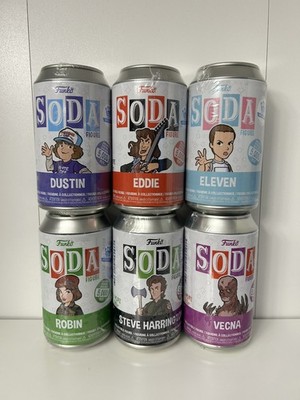 LE 5000 Funko SODA Vinyl STRANGER THINGS - Set of 6 Common Bundle