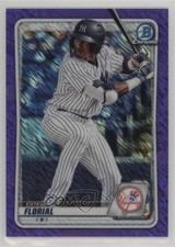 2020 Bowman Chrome Prospects Purple Shimmer Refractor Estevan Florial 1b3w