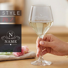 Personalised White Wine Glass White Wine Mothers Day Gift for Mom Mum Nan Mother