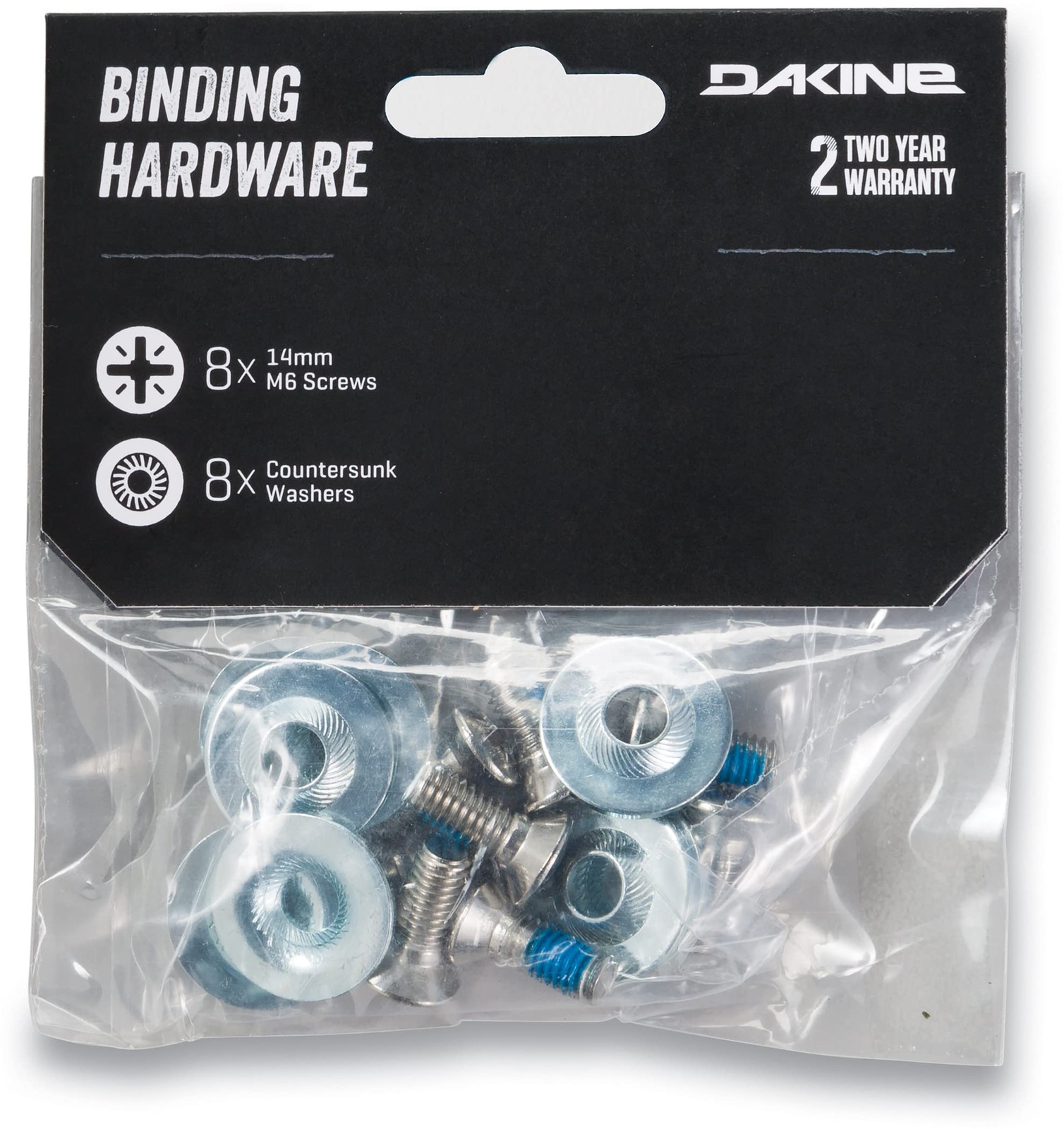 Replacement Snowboard Binding Screws And Washers M6 8 Pack Steel Outdoor Gear