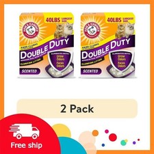 2 pack ARM  HAMMER Double Duty Cat Litter, Advanced Odor Control Clumping