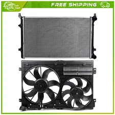 Cooling Fan and Radiator Assembly Kit For 10 Volkswagen Jetta 08 Volkswagen GTI