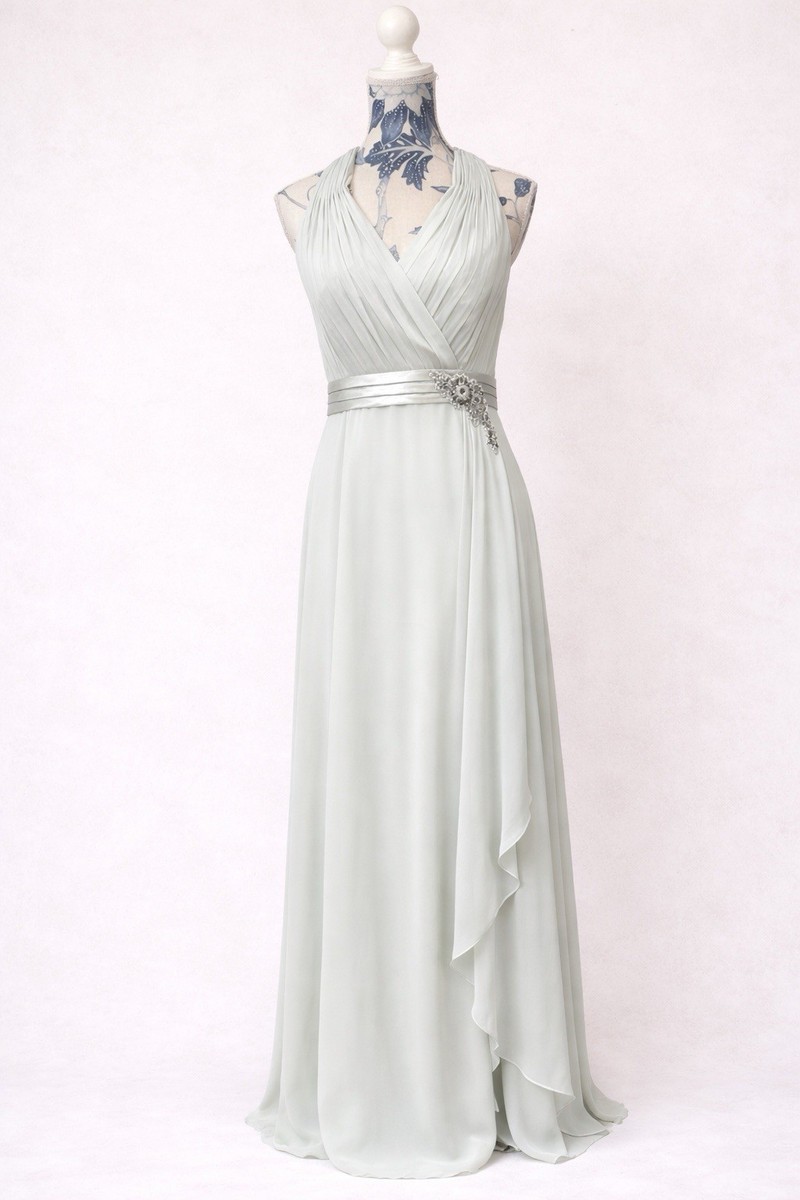 Jenny Packham Green Maxi Dress Embellished Chiffon Gown Occasion Prom  Wedding | eBay