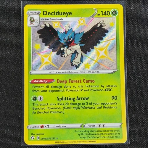 Decidueye - SV003/SV122 - Shiny Rare - Shining Fates Shiny Vault - Card - NM/M
