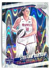2025 Prizm Stefanie Dolson White Seismic Prizm Refractor SP #112 Mystics WNBA