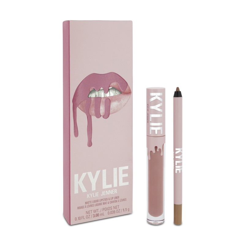 Набор матовой жидкой помады и подводки для губ Kylie Jenner 808