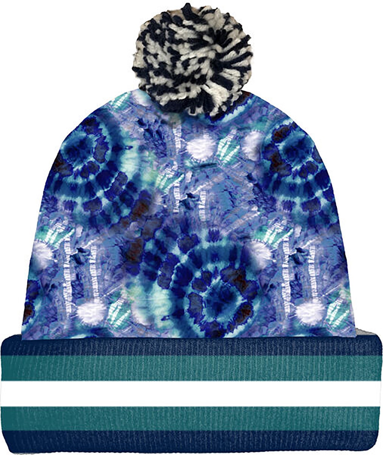 Зимняя шапка-бини Spoontiques полиэстер Один размер подходит большинству - Синяя краска для галстуков 3790₽