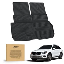 LASFIT Trunk Floor Mats for Mercedes Benz GLS 2020-2025 All Weather Waterproof