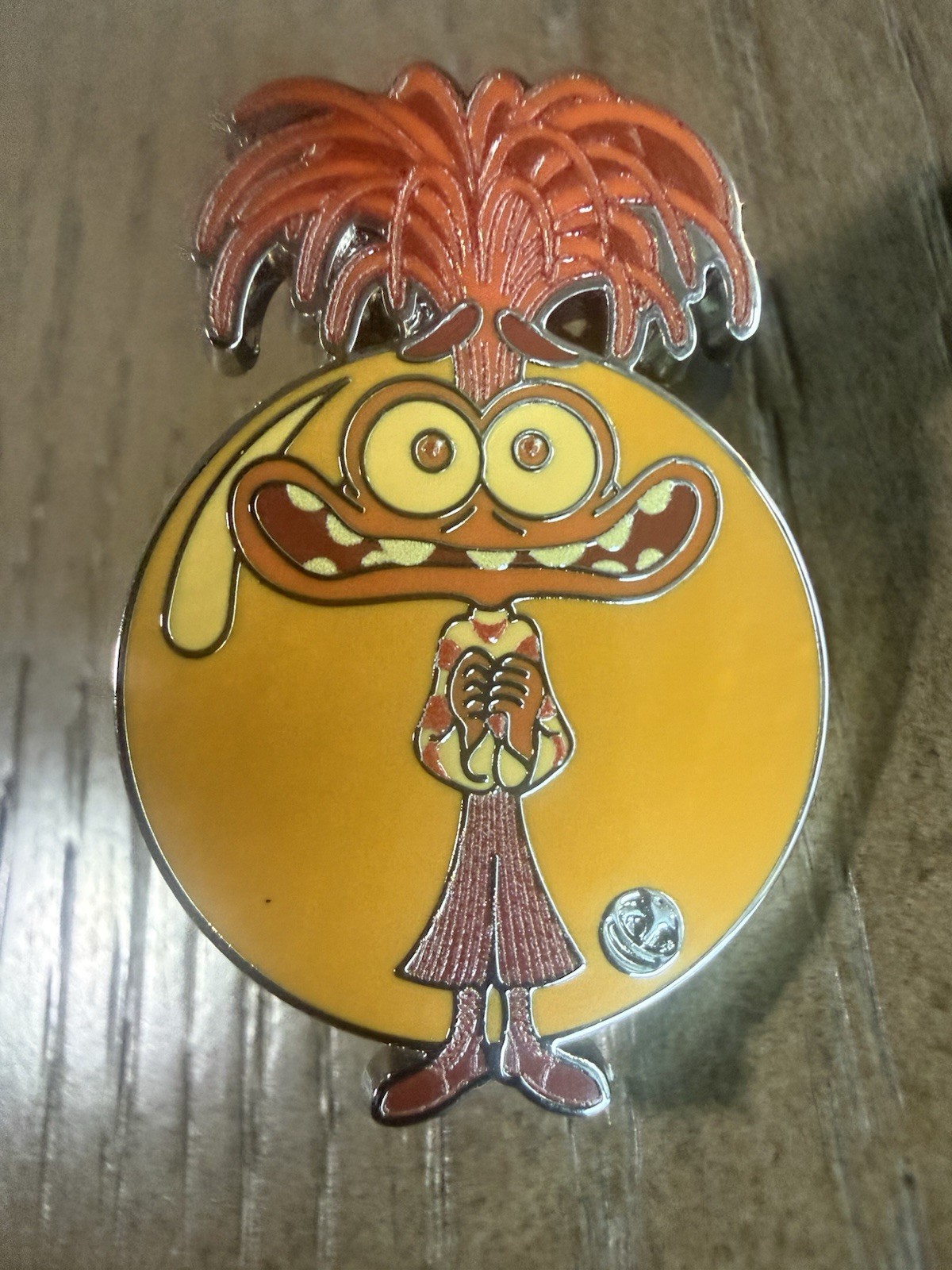 2026 Disney Hidden Mickey Wave B ANXIETY CHASER Pin Orange Color Story