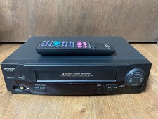 Sharp VC-A412U 4 Head VCR W/ Sharp Super Picture Tested W/remote Working