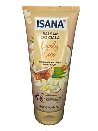 ISANA Lovely Coco Coconut Body Balm Moisturiser Vegan Daily Use 200ml