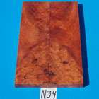 1 PAIR ASIAN IRONWOOD BURL KNIFE SCALES~5/16" X 1-1/2" X 5"~EXOTIC WOOD~LUMBER — photo 1
