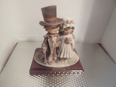 G. Armani Capodimonte Wedding Couple Porcelain Figurine Bride And Groom