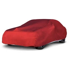  Indoor Stretch Car Cover, Premium Dustproof Protection with Soft Fleece 