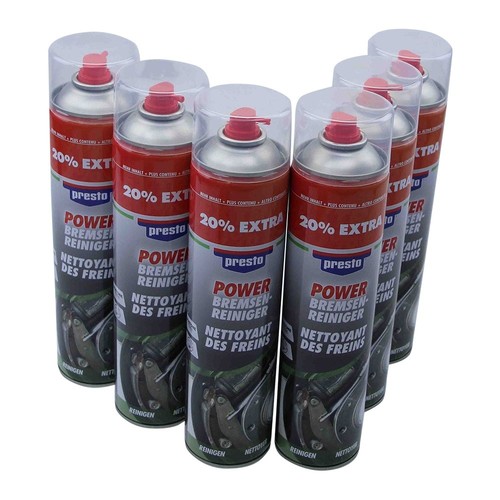 6x Presto Bremsenreiniger Power 600ml Spraydose Teilereiniger Spray Acetonfrei - 第 1/4 張圖片