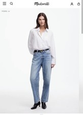 Madewell Madewell Size 28- Darted Barrel Leg Jeans in Dobbins Wash