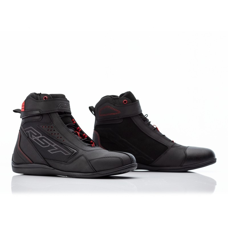 Bottes RST Frontier moto noir rouge taille 40 avec protection malléole