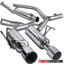 Fit 16-21 Honda Civic Turbo 1.5l Racing Catback Exhaust Muffler System Polished