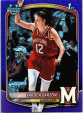 2025-26 Bowman Chrome Yarden Garzon Purple Mojo #/250 Maryland #BCP-68 1st