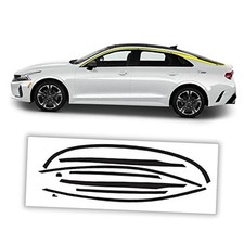 Side Chrome Delete Vinyl Wrap, Car Stickers Vinyl Decals Window Gloss Black