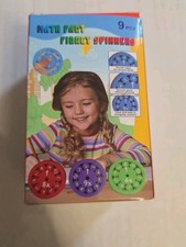 Math Fact Fidget Spinners 9 Pcs Multi-Color