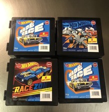 HOT WHEELS 6 CAR DISPLAY CARRYING CASE BLACK  LOT OF 11  FREE SHIP 6 1/2 X 6  