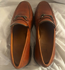Size 12 EEE Allen Edmonds Heathwood Bit Loafer Slip-On Leather Brown Round Toe