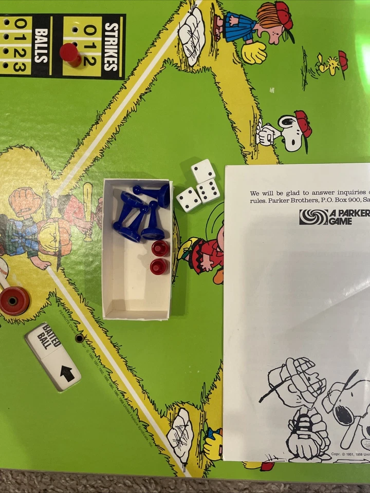 1968 Vintage  CHARLIE BROWN'S ALL STARS Board GAME RARE - Image 2 of 4