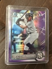 2022 Bowman Chrome Fidel Montero 1st purple refractor /250 Yankees Stud #BCP-74