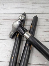 Victorian Hammer Head Wooden Walking Cane Brass Handle Handmade Gift for Men