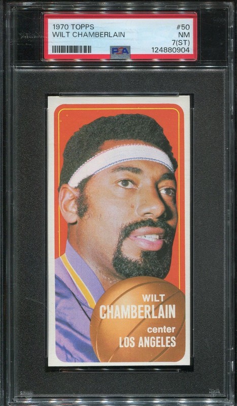1970 Topps Basketball #50 Wilt Chamberlain psa 7 St HOF