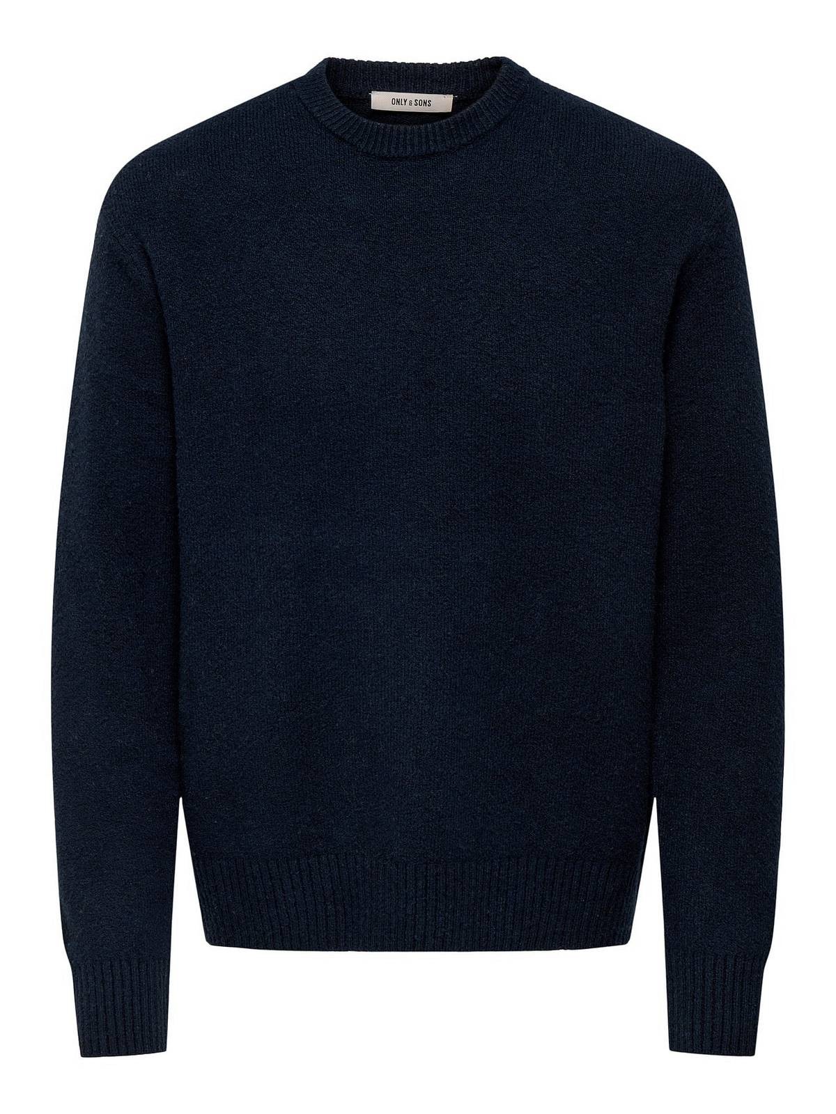 Only - Sons James Relaxed Crew Knit Blau - Größe XL Herrenbekleidung Strick