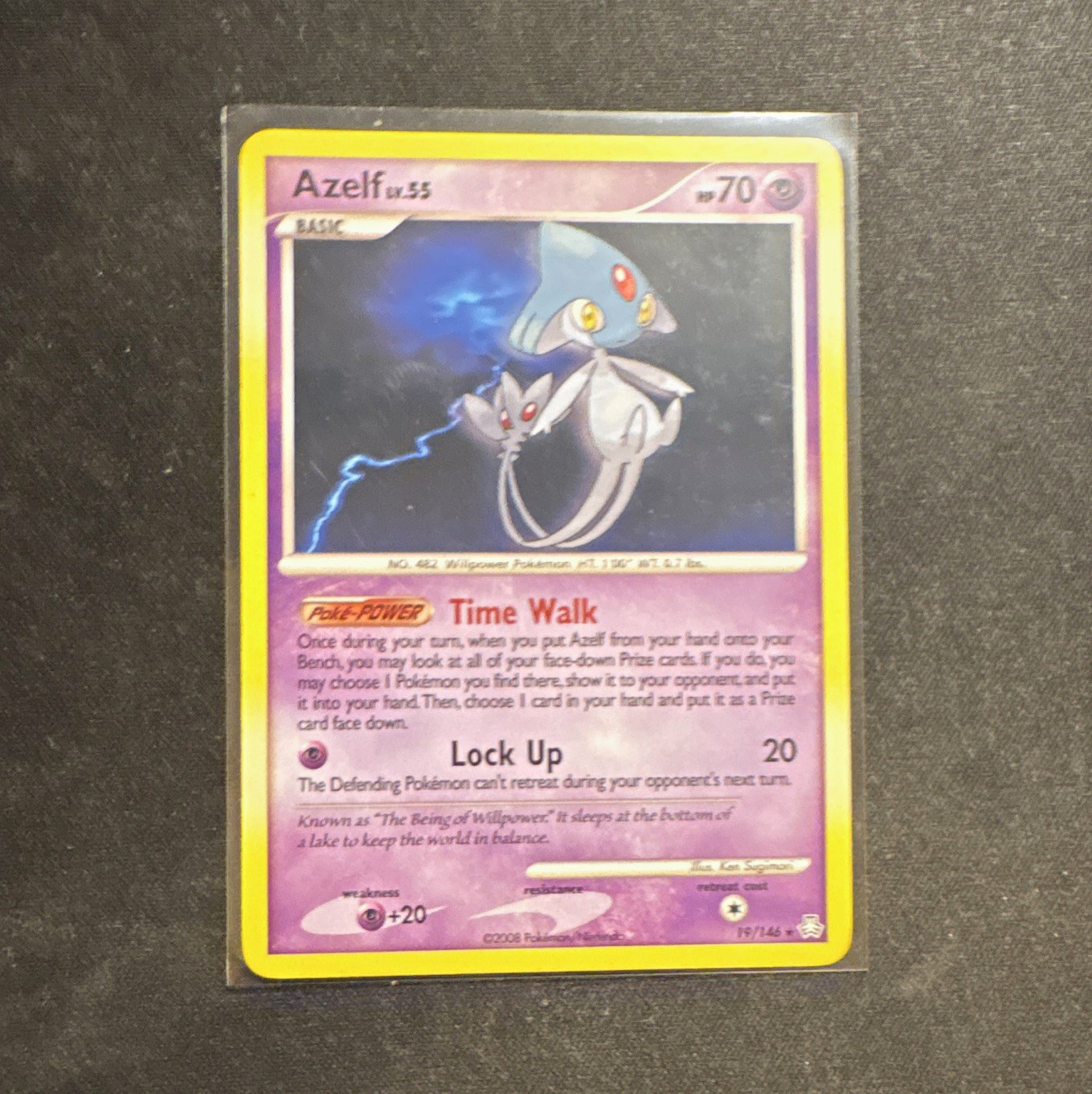 The Pokémon Company Azelf 19/146 Legends Awakened 2008 Regular Rare 70 HP EN