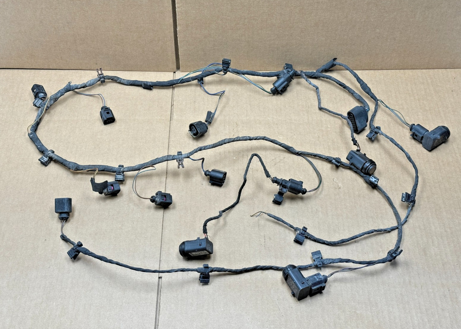 06-12 Bentley Continental Flying Spur Rear Bumper Parking Sensor Wiring PO44 OEM