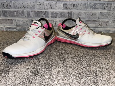 Nike Lunar Control Men's Size 11 Golf Shoes Cleats 704665-004 Pink Gray 