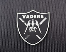 Vaders 3D PVC Rubber Patch GITD Star Wars Darth Vader Raiders Anakin Skywalker