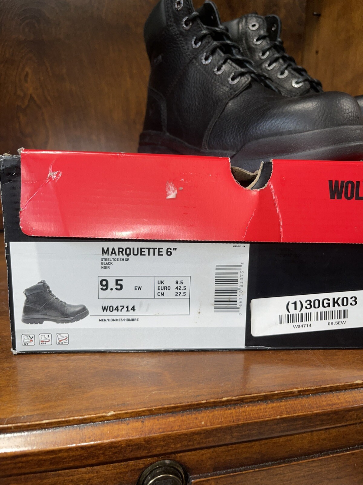 Wolverine Marquette 6" Steel Toe Boot W04714 eBay